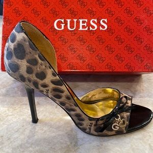 GUESS cheetah print heels